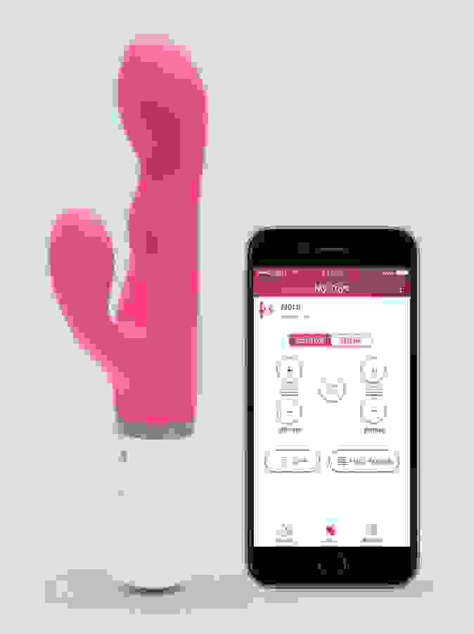 Lovense Nora App Controlled Rechargeable Rotating Rabbit Vibrator, Pink, hi-res